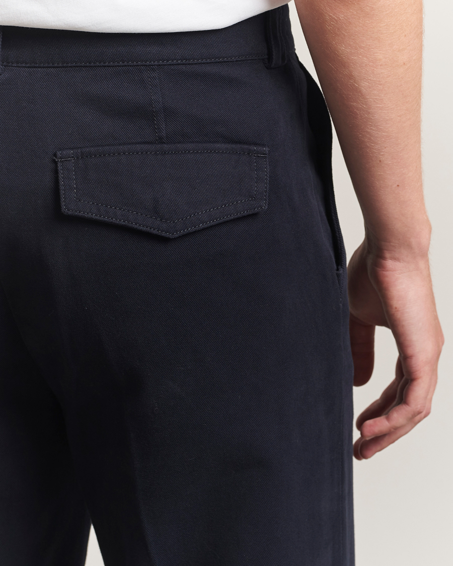 Heren | Broeken | Filippa K | Cotton Chino Trousers Navy