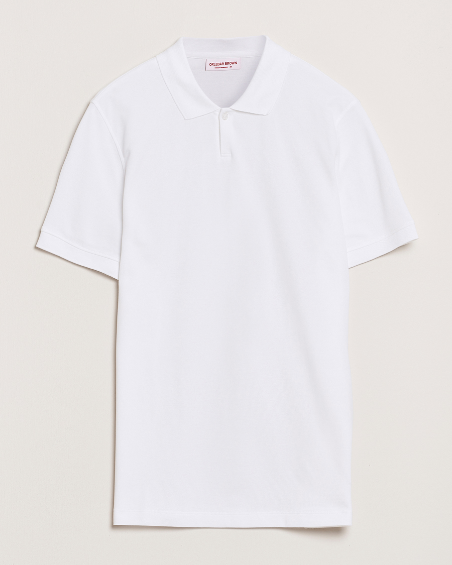 Heren | Polo's | Orlebar Brown | Bruno Organic Cotton Pique White