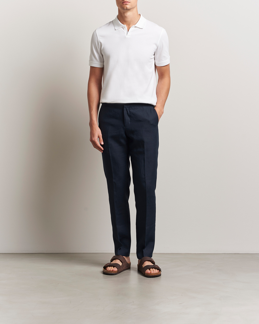 Heren | Polo's | Orlebar Brown | Bruno Organic Cotton Pique White
