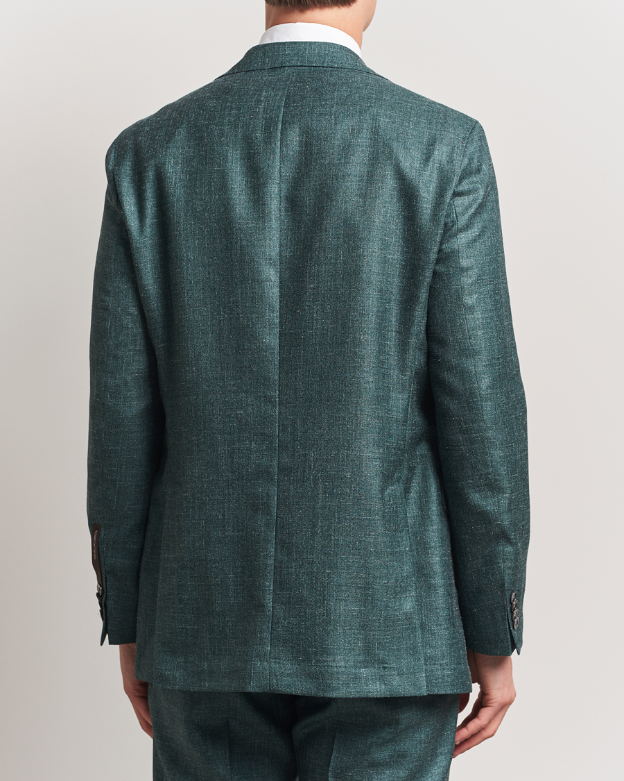 Heren | Blazers | Oscar Jacobson | Fellow EVO Wool/Silk/Linen Blazer Green