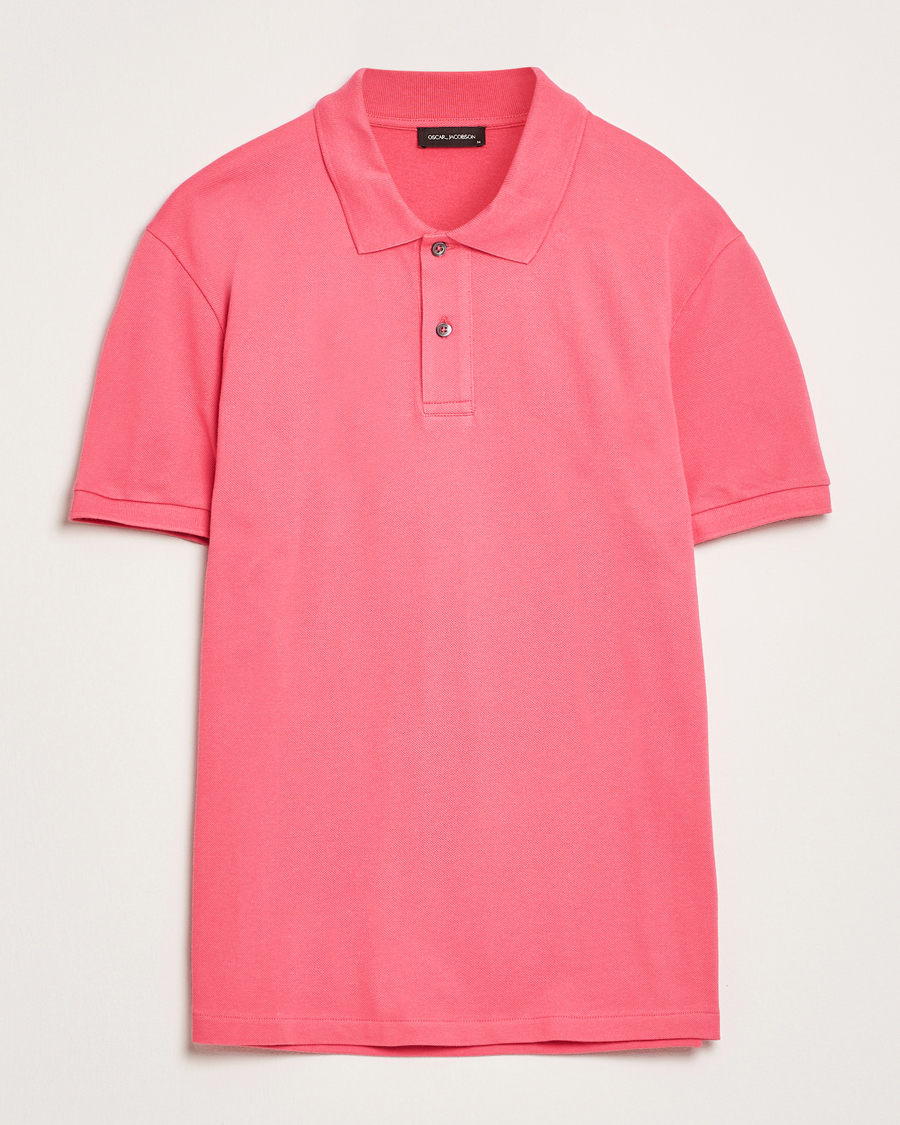 Heren | Polo's | Oscar Jacobson | Alex Cotton Polo Cinfandel Red