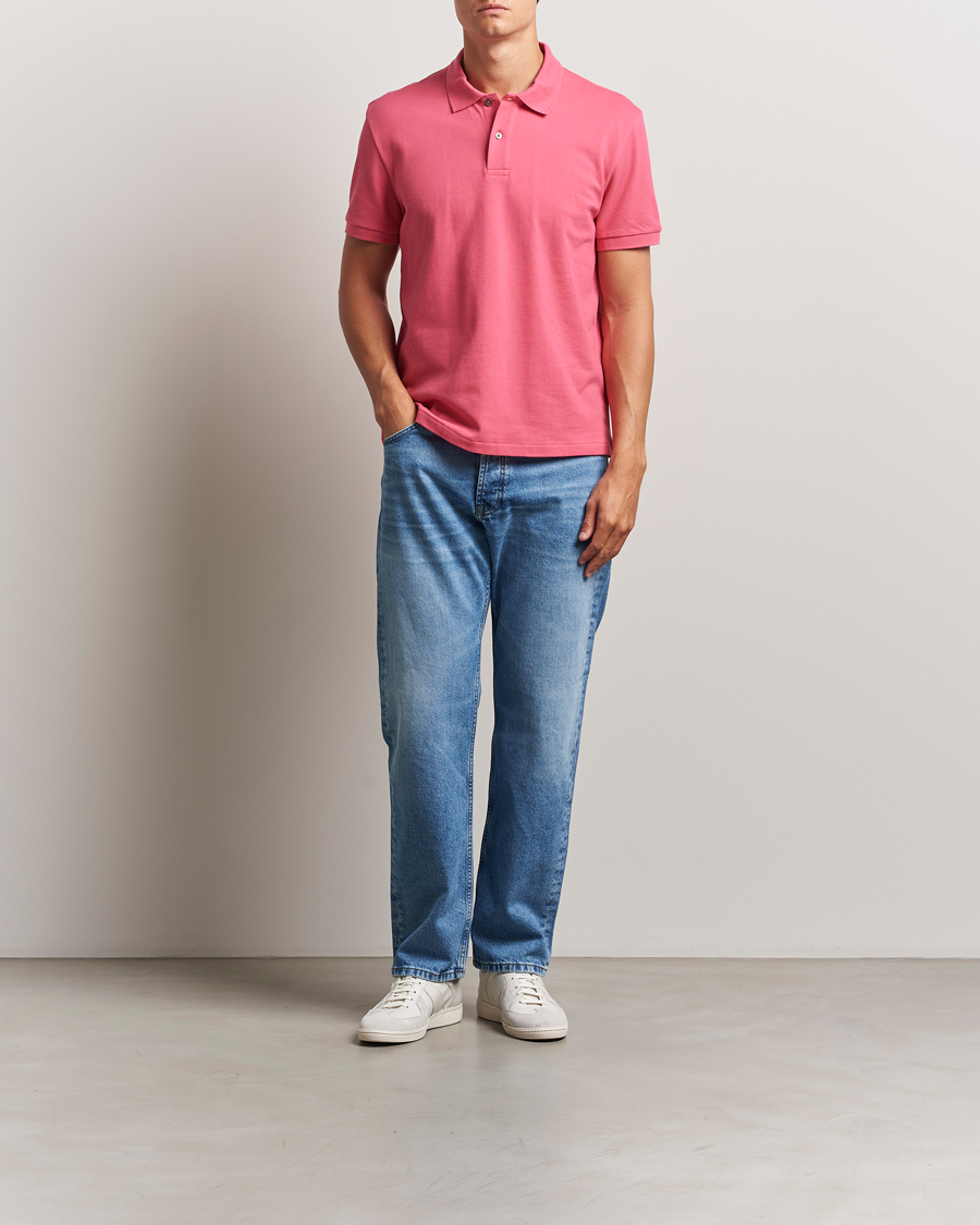 Heren | Polo's | Oscar Jacobson | Alex Cotton Polo Cinfandel Red