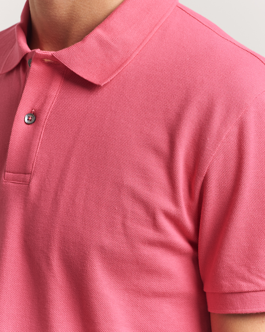 Heren | Polo's | Oscar Jacobson | Alex Cotton Polo Cinfandel Red