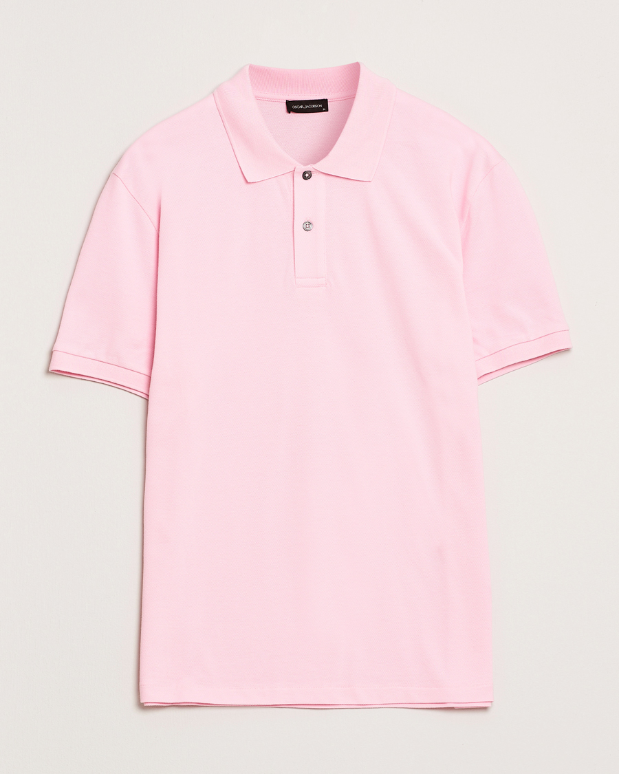 Heren | Polo's | Oscar Jacobson | Alex Cotton Polo Pink
