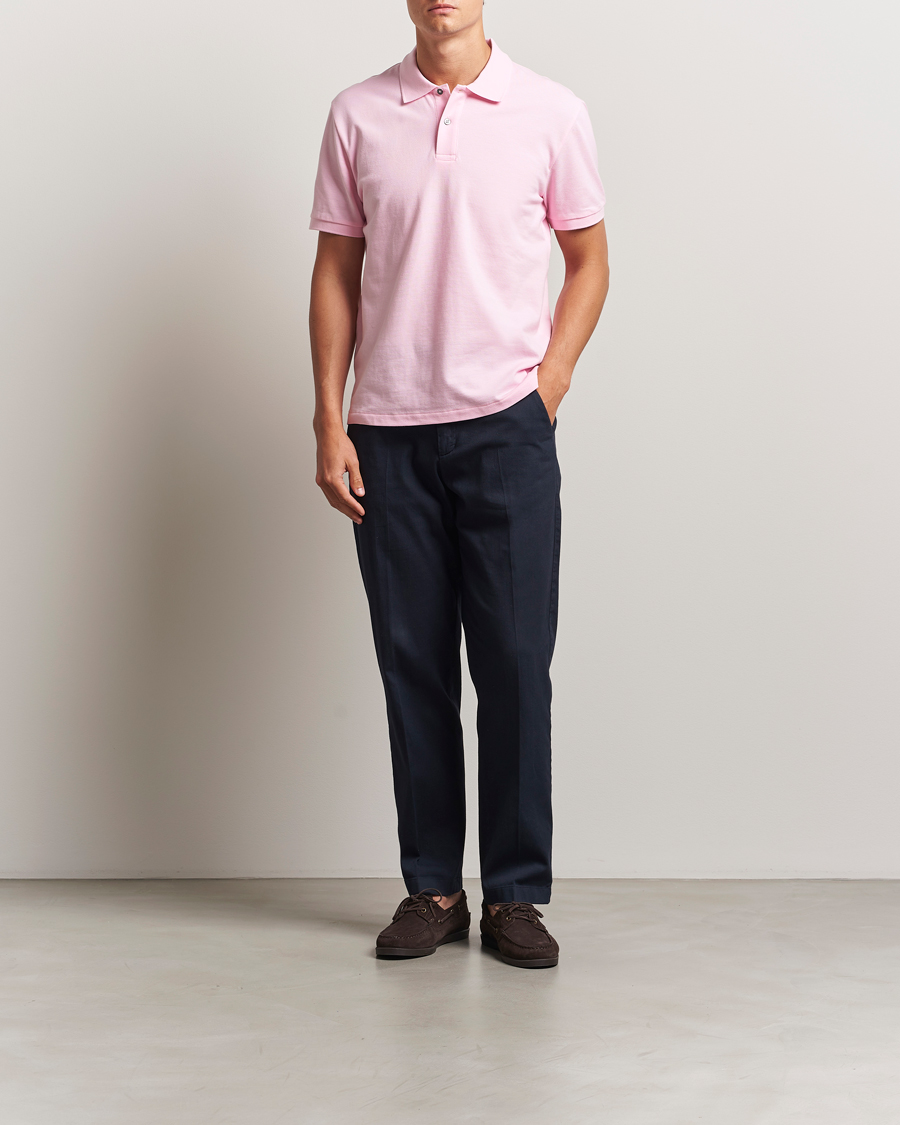 Heren | Polo's | Oscar Jacobson | Alex Cotton Polo Pink