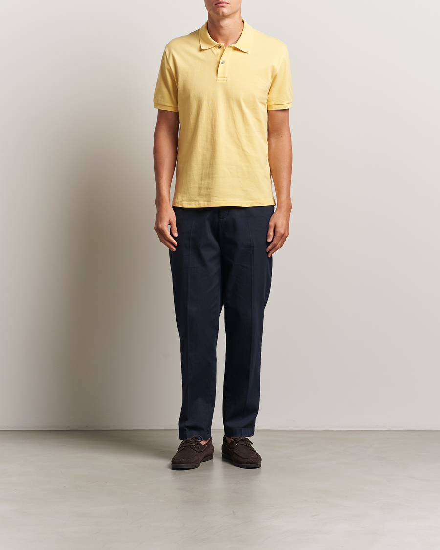 Heren | Polo's | Oscar Jacobson | Alex Cotton Polo Yellow