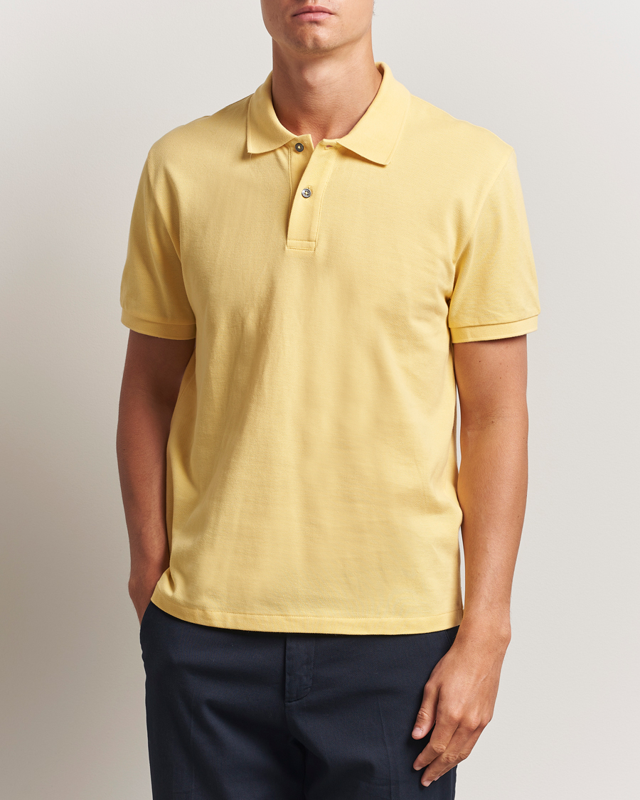 Heren | Polo's | Oscar Jacobson | Alex Cotton Polo Yellow