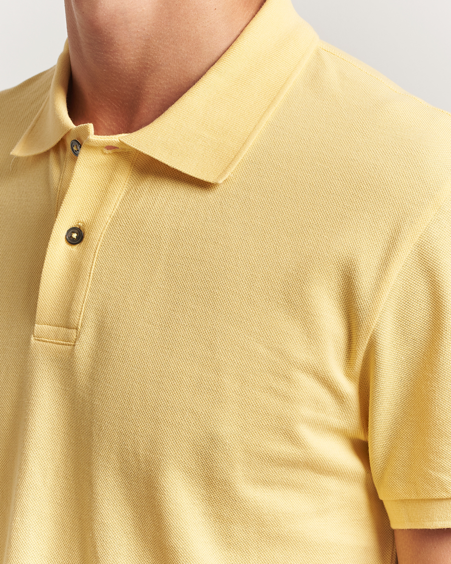 Heren | Polo's | Oscar Jacobson | Alex Cotton Polo Yellow