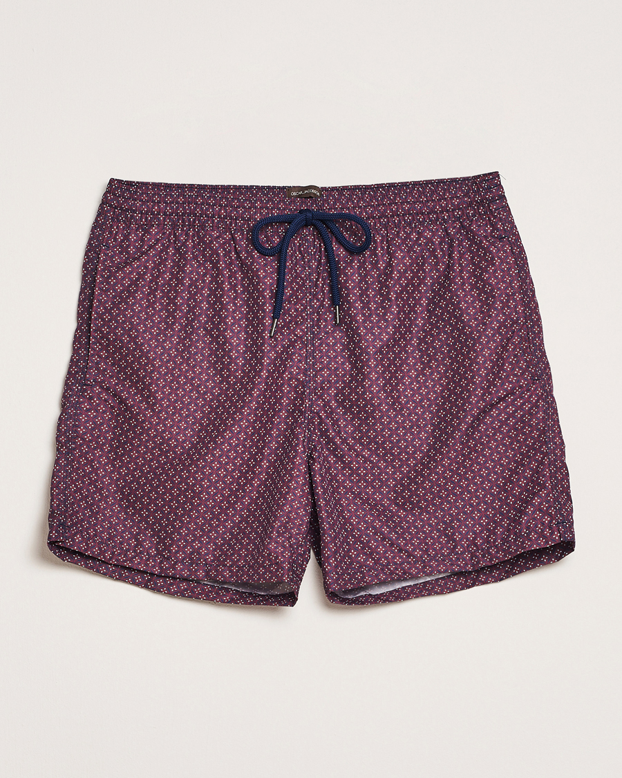 Heren | Zwembroek | Oscar Jacobson | Printed Swimshorts Red/Navy