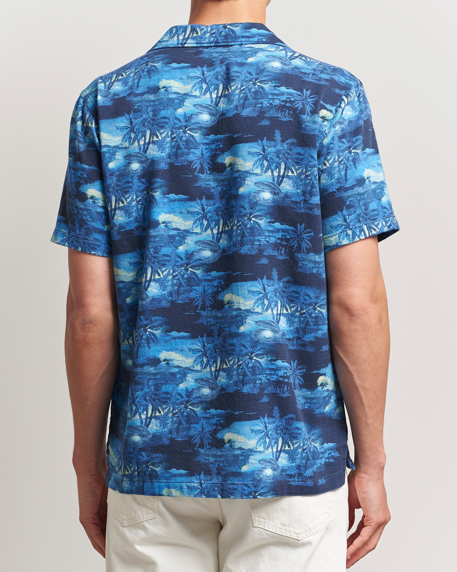 Heren | Overhemden | Nudie Jeans | Arvid Pearls Hawaii Shirt Blueberry