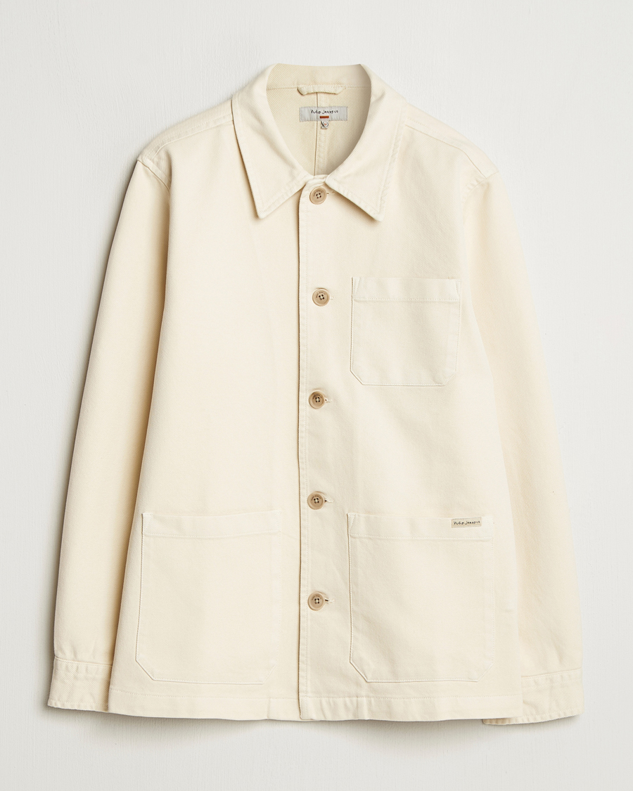 Heren | Overhemden | Nudie Jeans | Barney Worker Overshirt Ivory
