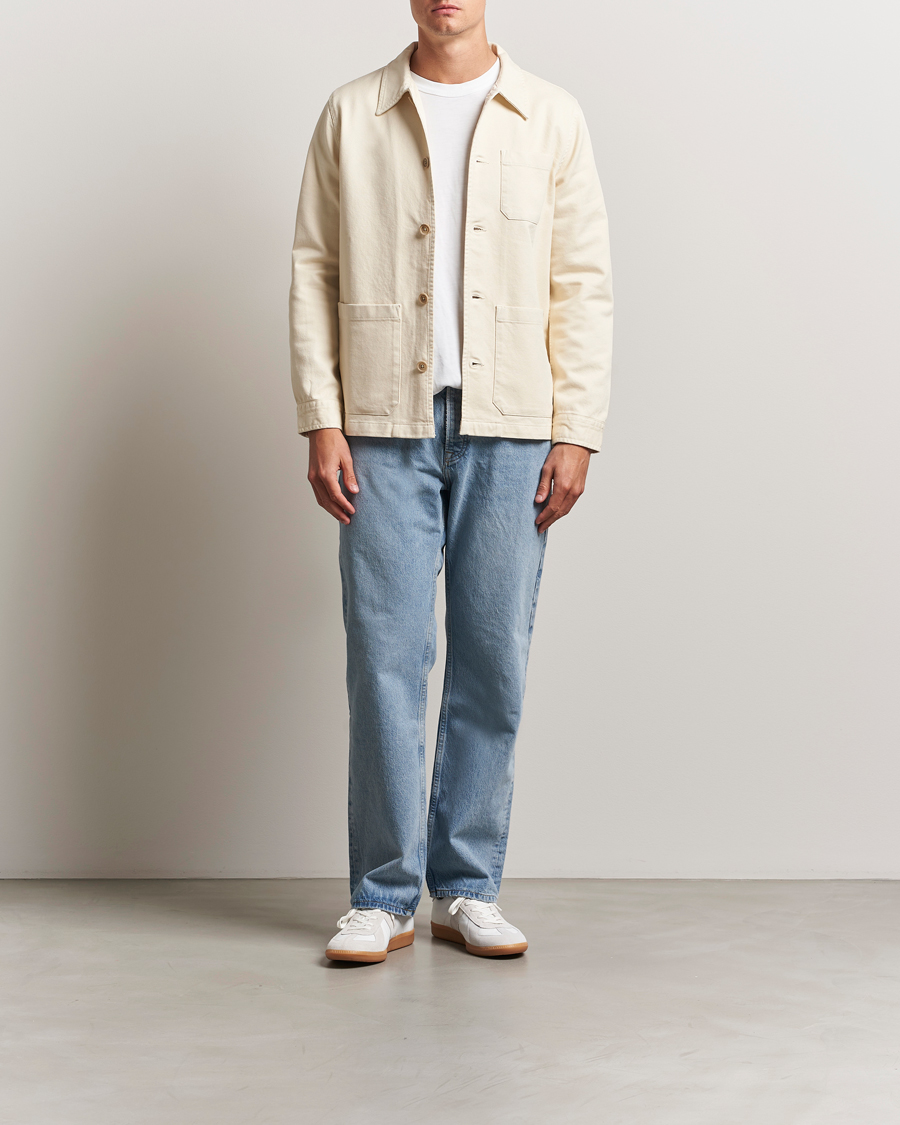 Heren | Overhemden | Nudie Jeans | Barney Worker Overshirt Ivory
