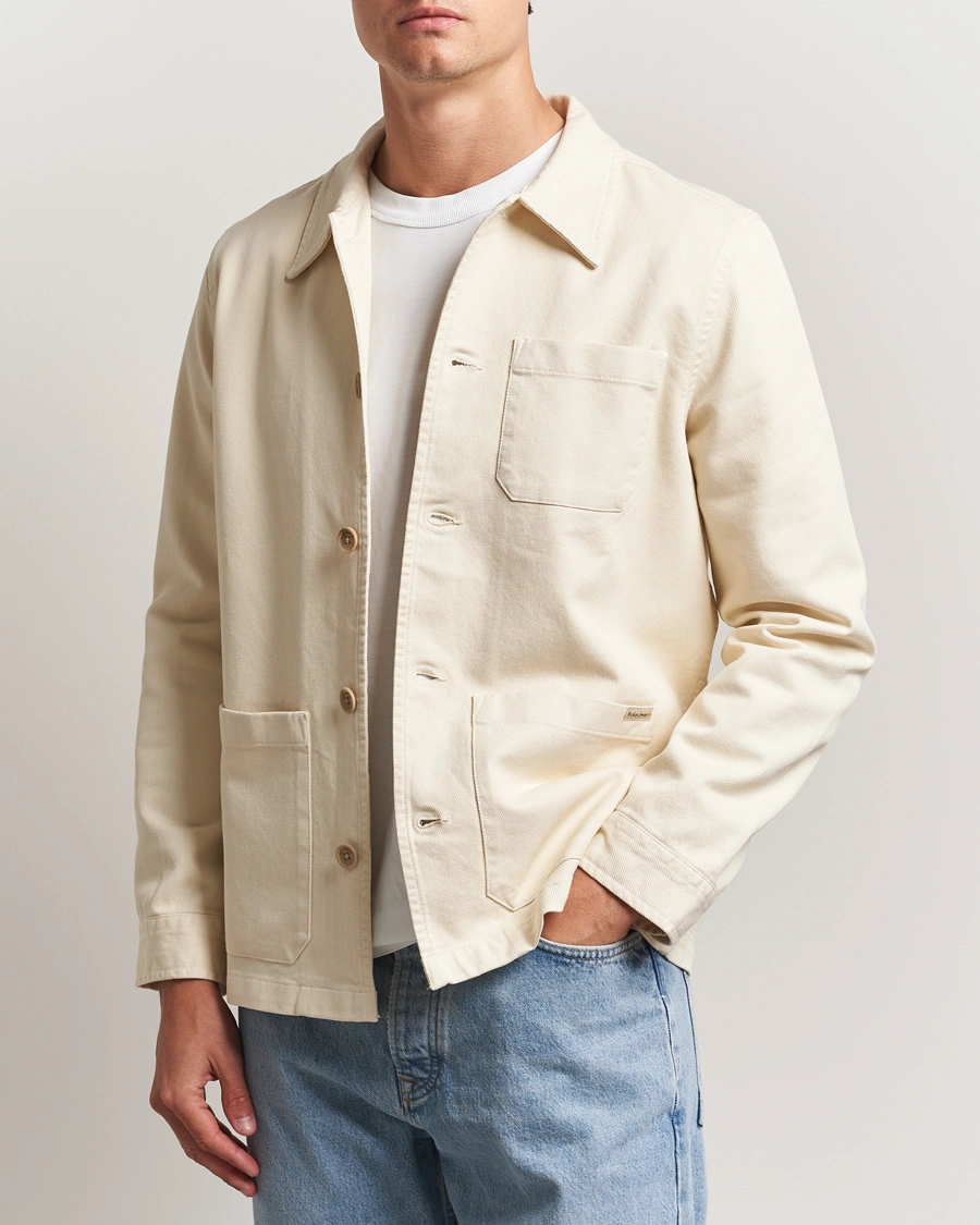Heren | Overhemden | Nudie Jeans | Barney Worker Overshirt Ivory