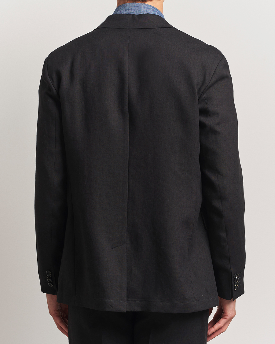 Heren | Blazers | J.Lindeberg | Alban Unlined Super Linen Blazer Black