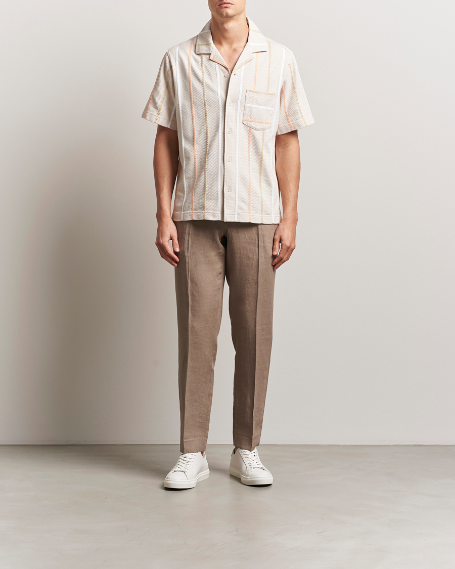 Heren | Broeken | J.Lindeberg | Soren Drape Linen Pants Nutmeg