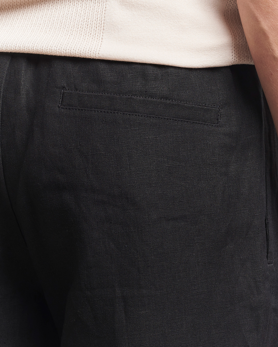 Heren | Broeken | J.Lindeberg | Noah Drape Linen Pants Black