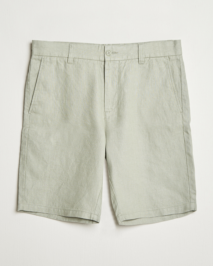 Heren | Korte broek | NN07 | Crown Linen Shorts Sage Green