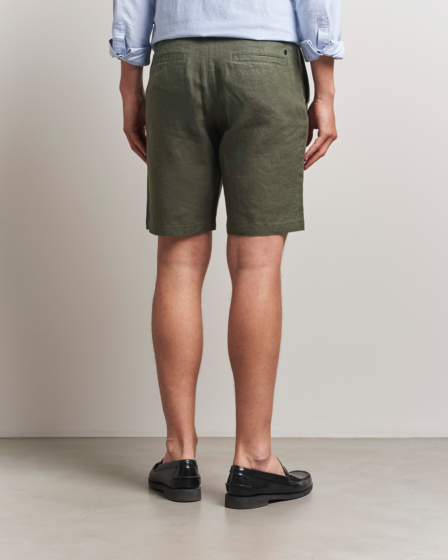 Heren | Korte broek | NN07 | Crown Linen Shorts Croc Green