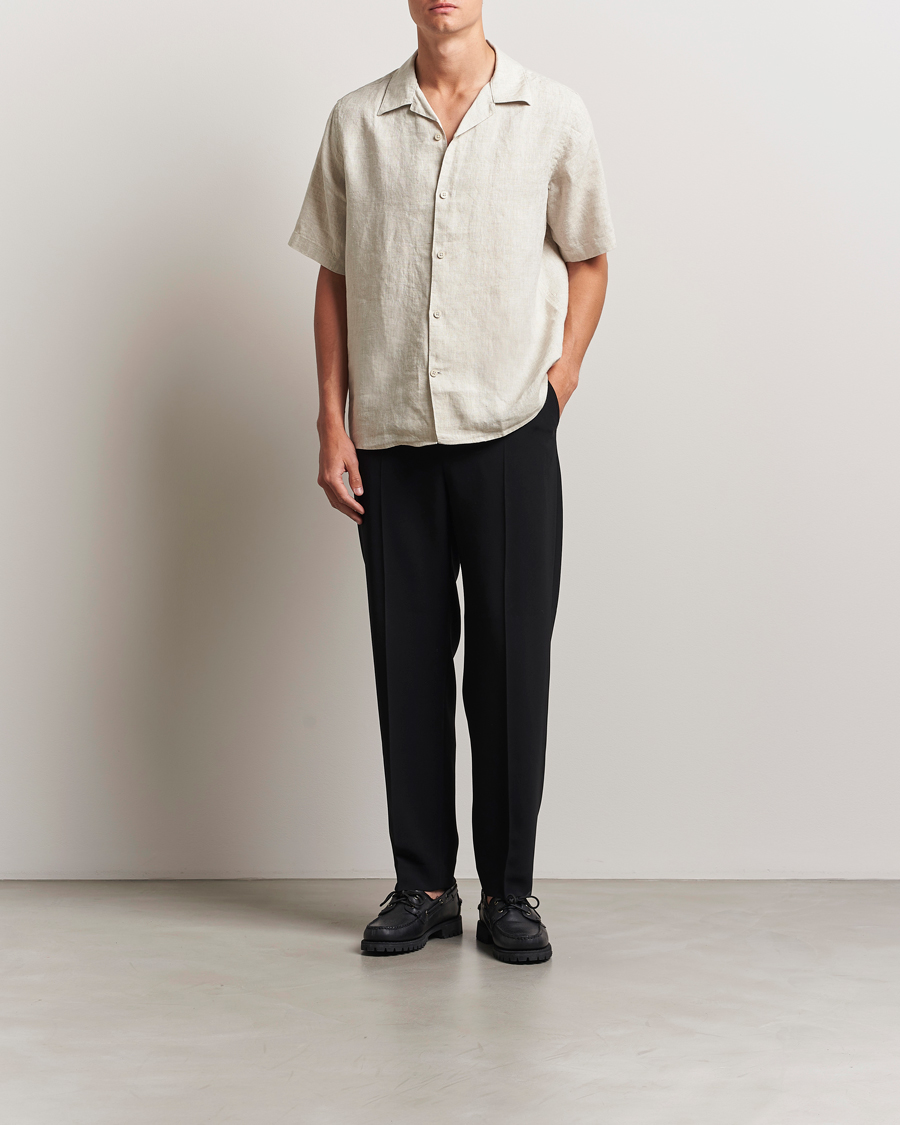 Heren | Overhemden | NN07 | Julio Linen Resort Shirt Oat