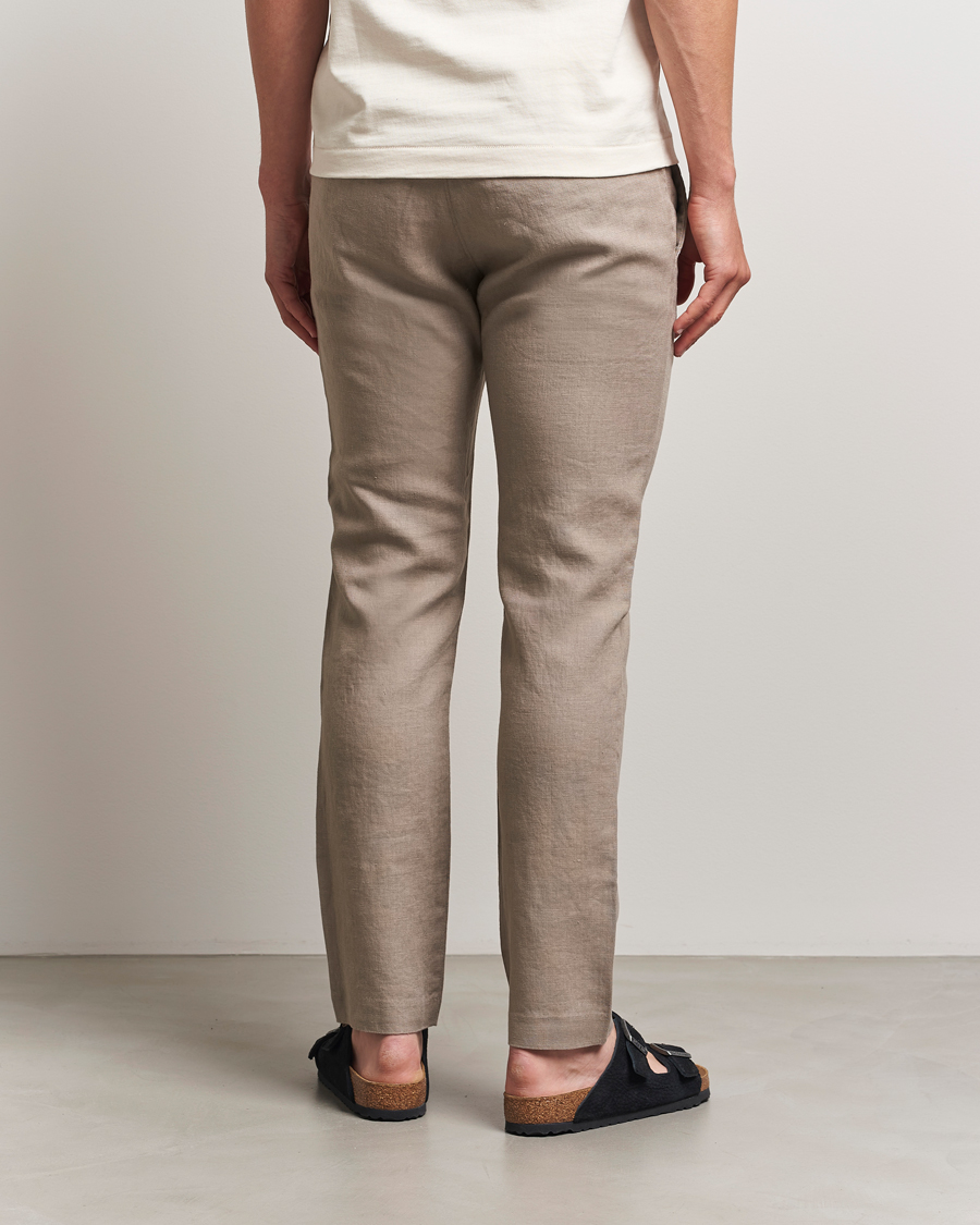 Heren | Broeken | NN07 | Theo Linen Trousers Greige
