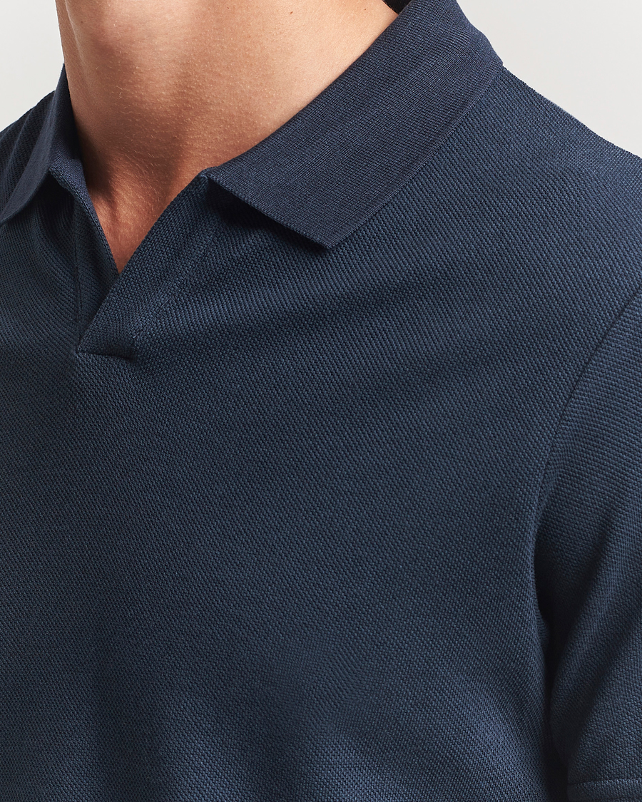 Heren | Polo's | NN07 | Paul Cotton/Lyocell Polo Navy Blue