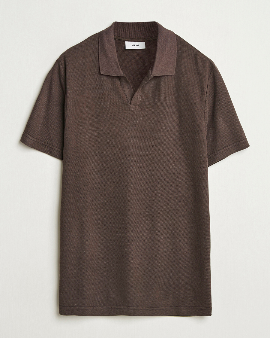 Heren | Polo's | NN07 | Paul Cotton/Lyocell Polo Coffee