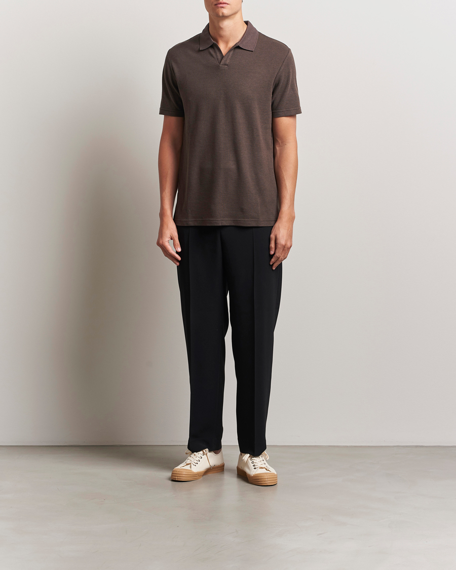 Heren | Polo's | NN07 | Paul Cotton/Lyocell Polo Coffee