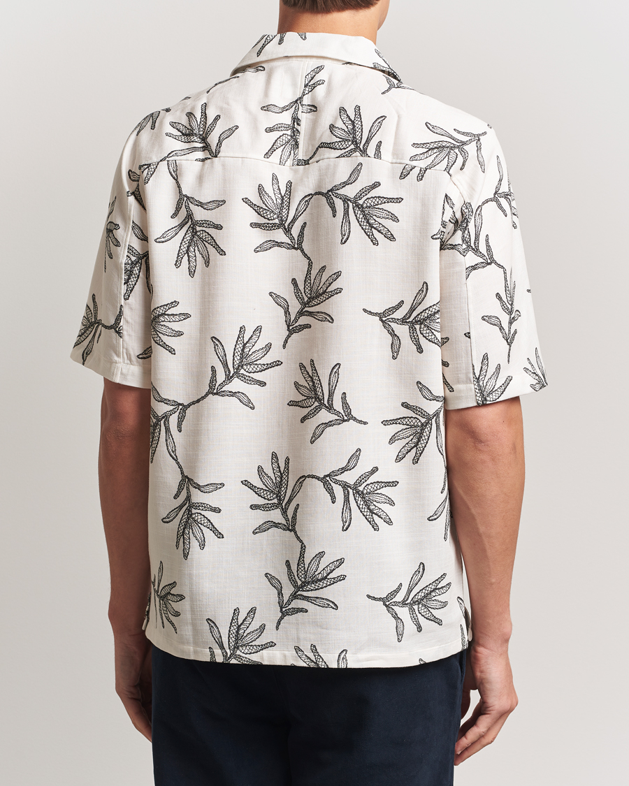 Heren | Overhemden | NN07 | Ole Printed Cotton/Lyocell Resort Shirt Off White