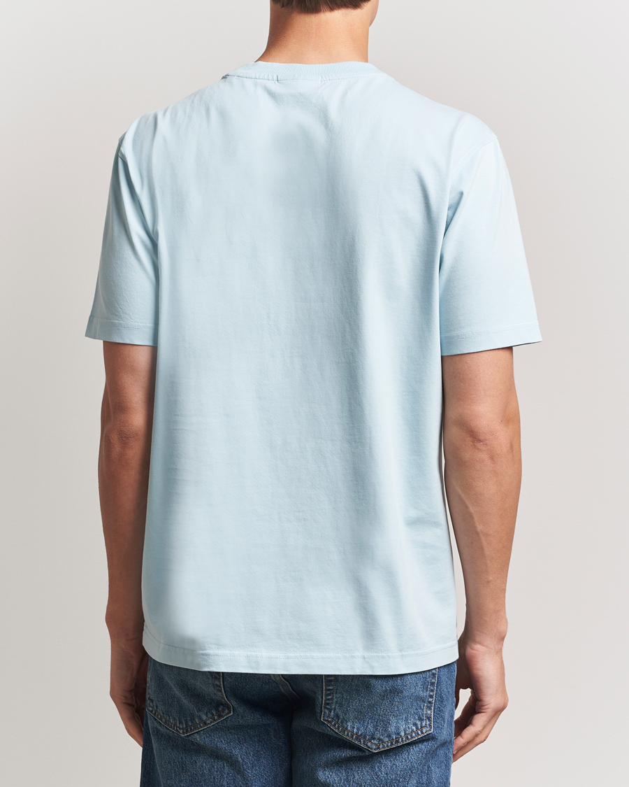 Heren | T-shirts | NN07 | Adam Logo Crew Neck T-Shirt Winter Sky