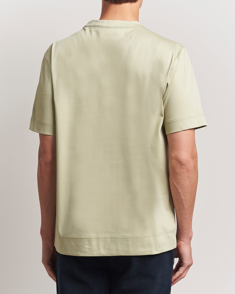 Heren | T-shirts | NN07 | Pedro Embroidered Flower T-Shirt Sage Green