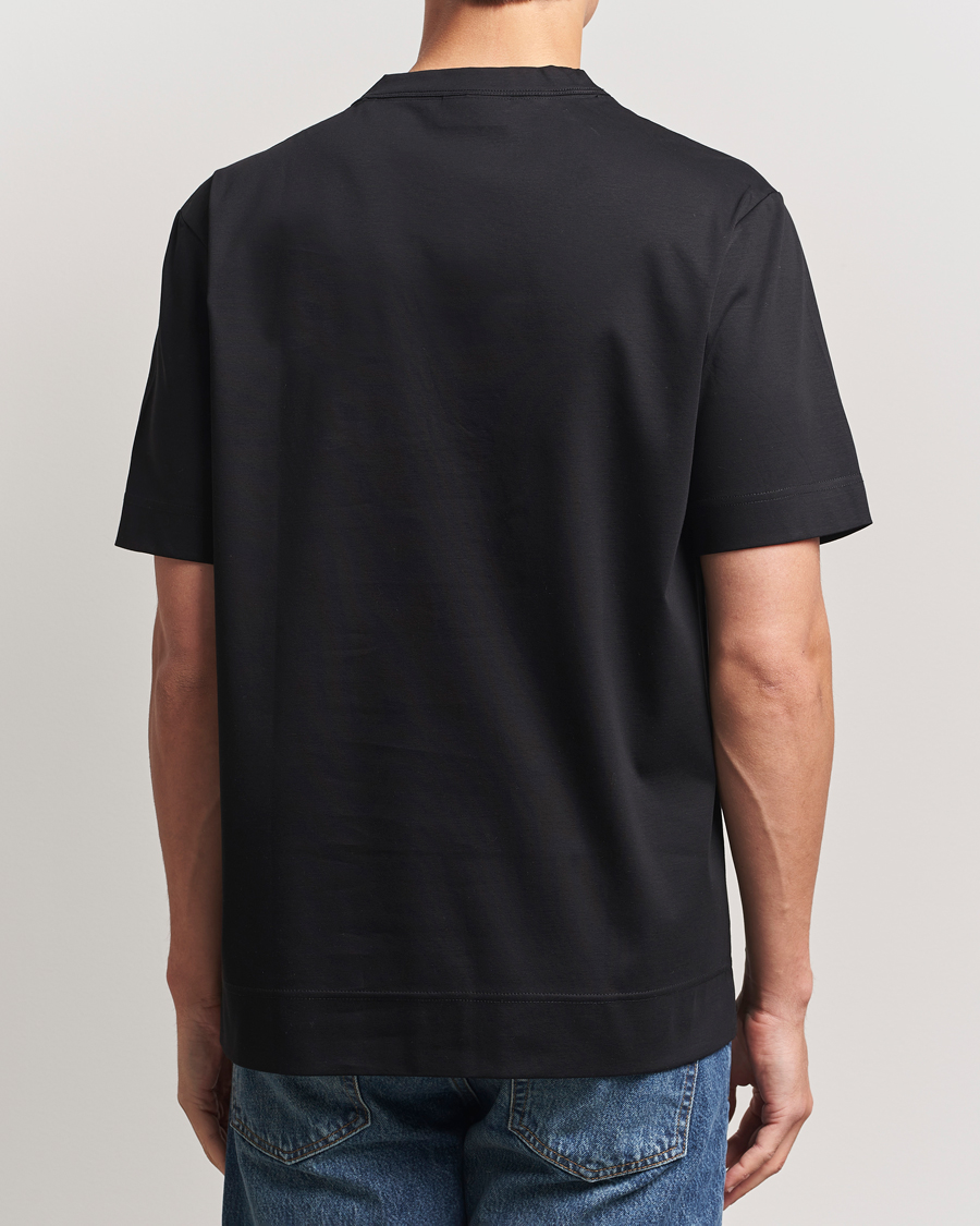 Heren | T-shirts | NN07 | Pedro Embroidered Flower T-Shirt Black