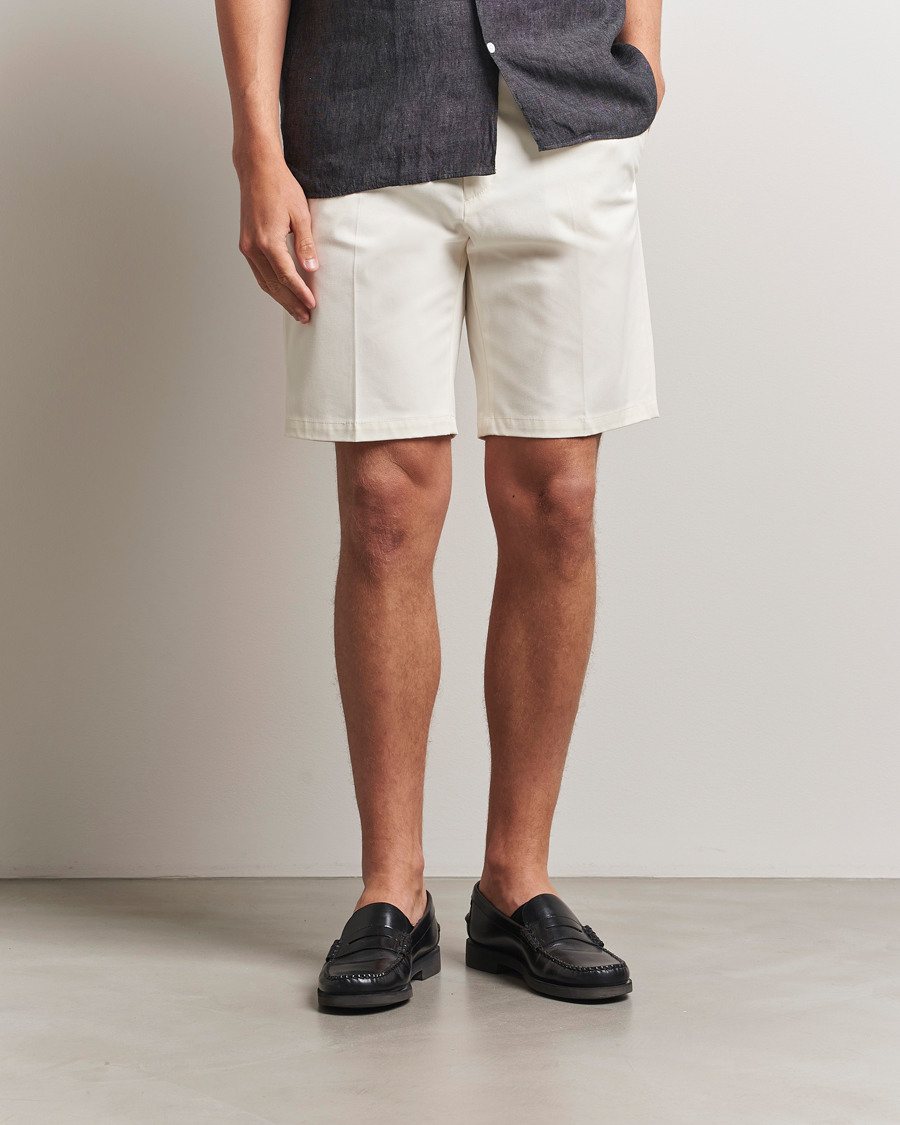 Heren | Korte broek | Tiger of Sweden | Tenut Cotton Shorts Soft White