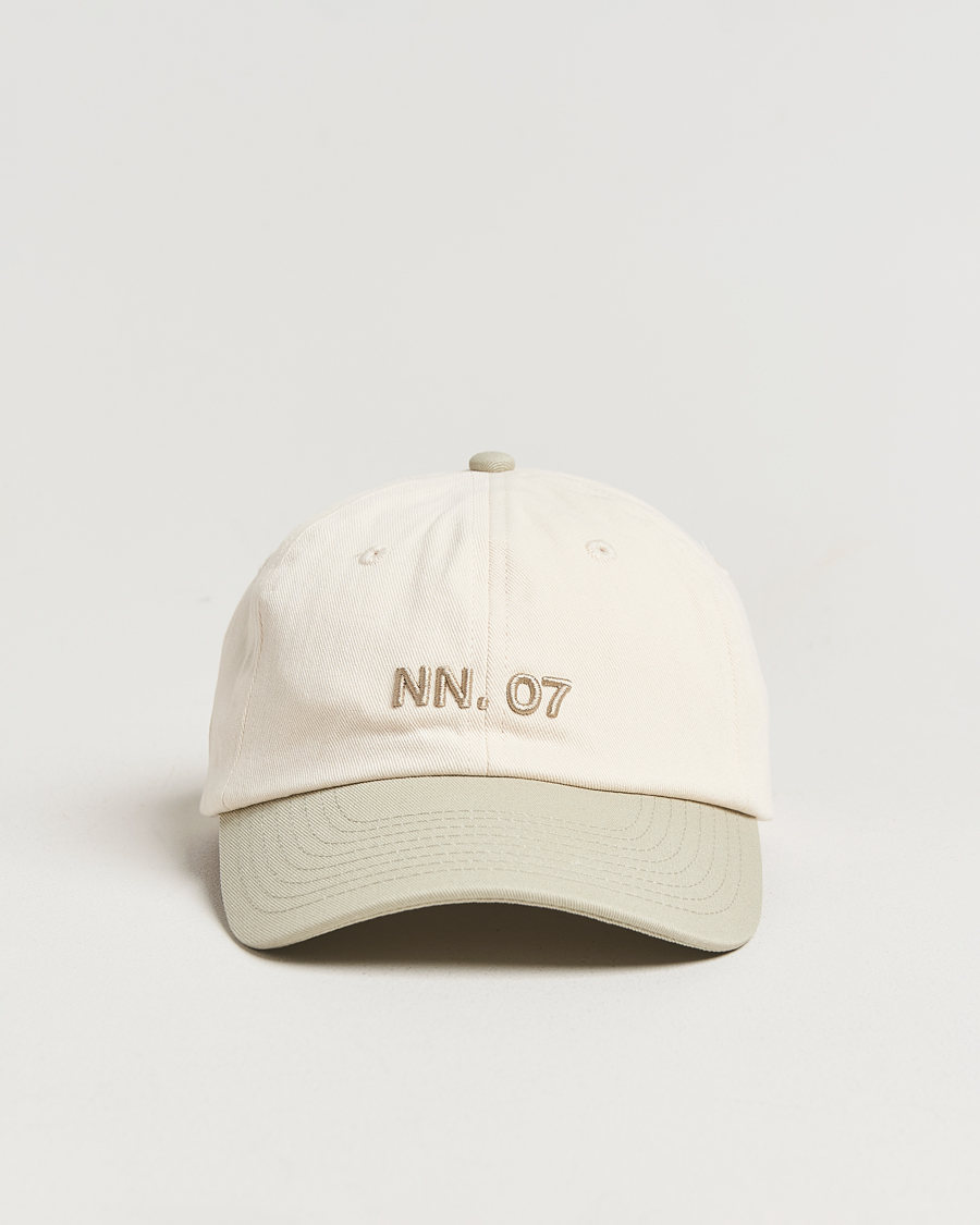 Heren | Hoeden en petten | NN07 | Logo Cap Sage Green/Off White