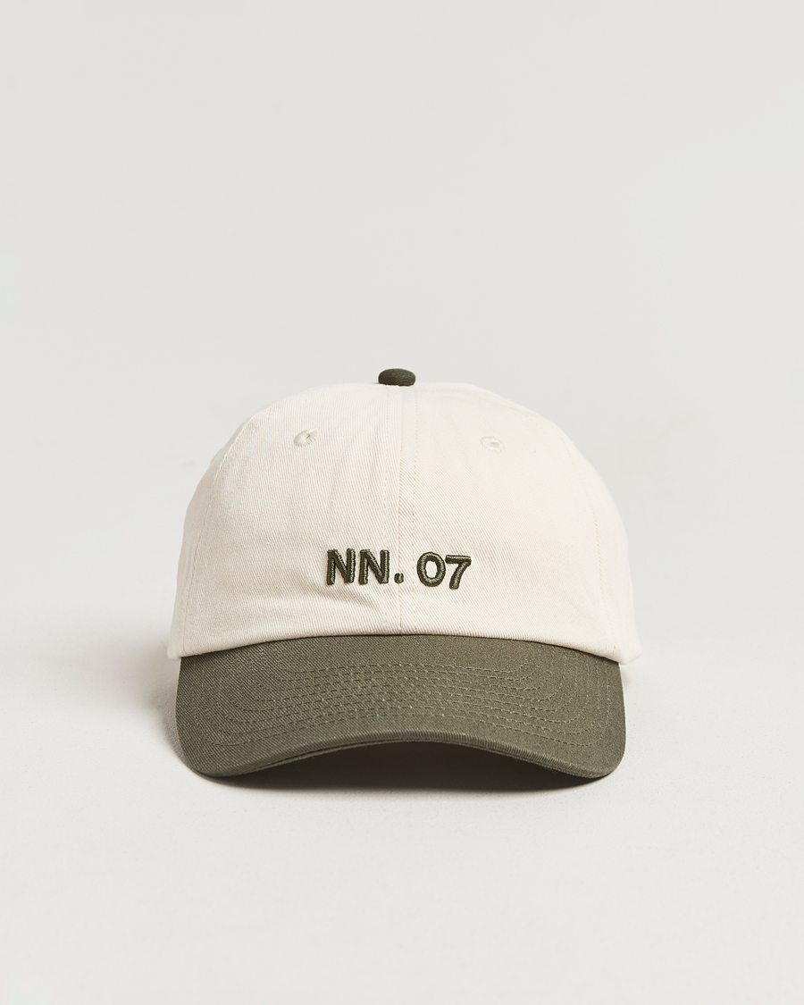 Heren | Hoeden en petten | NN07 | Logo Cap Croc Green/Off White