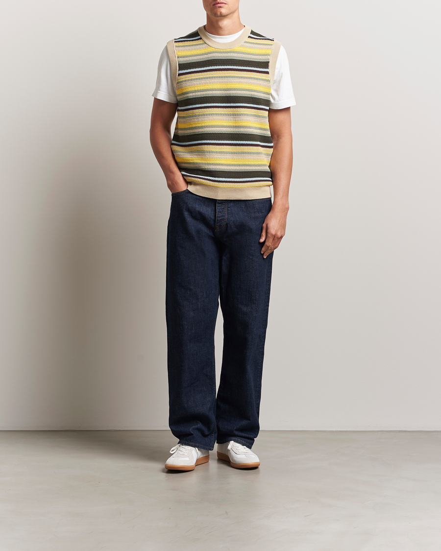 Heren | Truien | NN07 | Huxley Knitted Striped Vest Multi