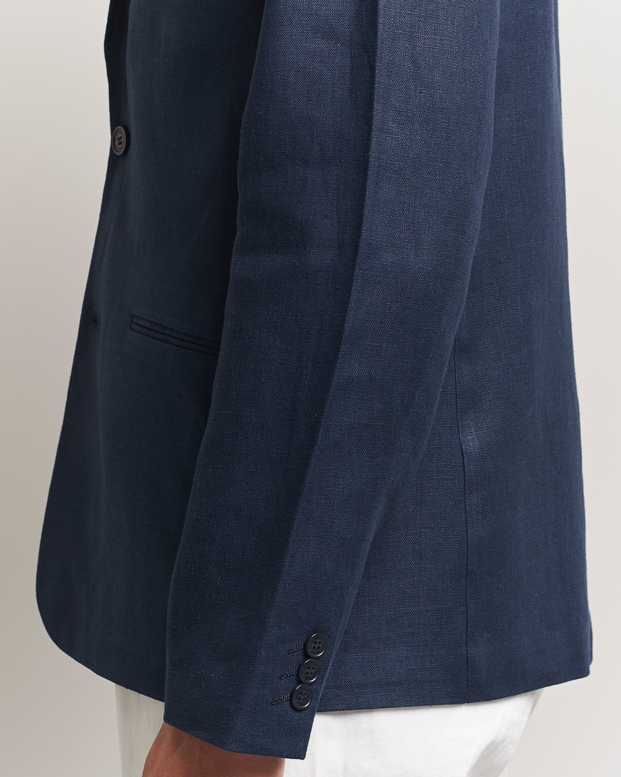 Heren | Blazers | NN07 | Timo Linen Blazer Navy Blue