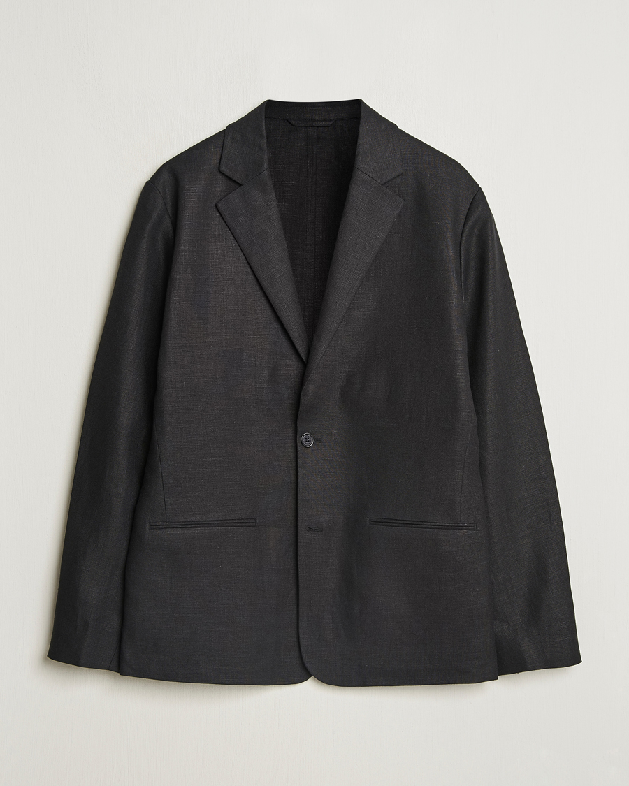 Heren | Blazers | NN07 | Timo Linen Blazer Black