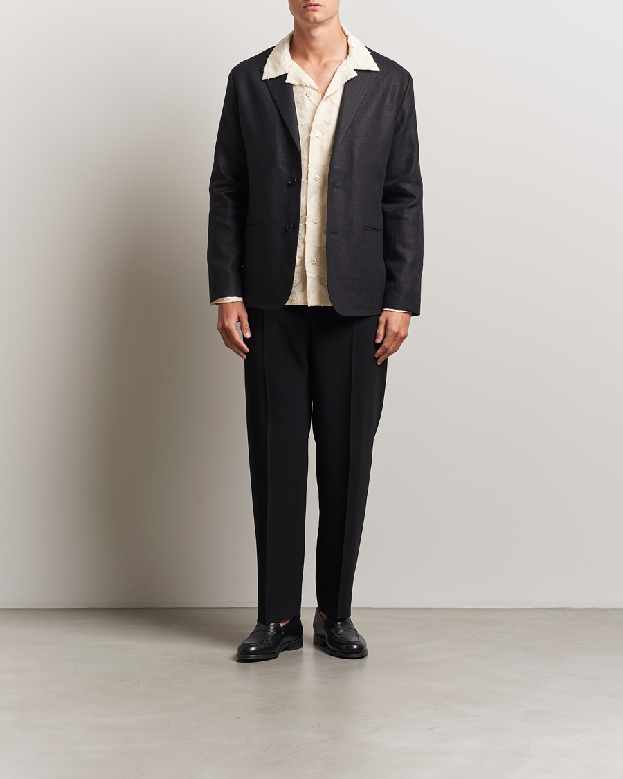 Heren | Blazers | NN07 | Timo Linen Blazer Black