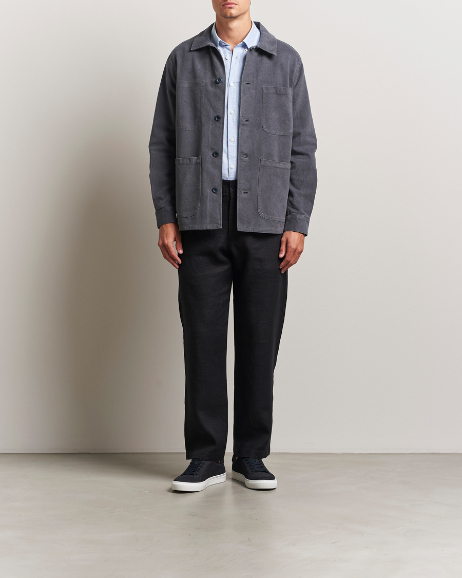 Heren | Jassen | A Day's March | Algot Lyocell Overshirt Iron