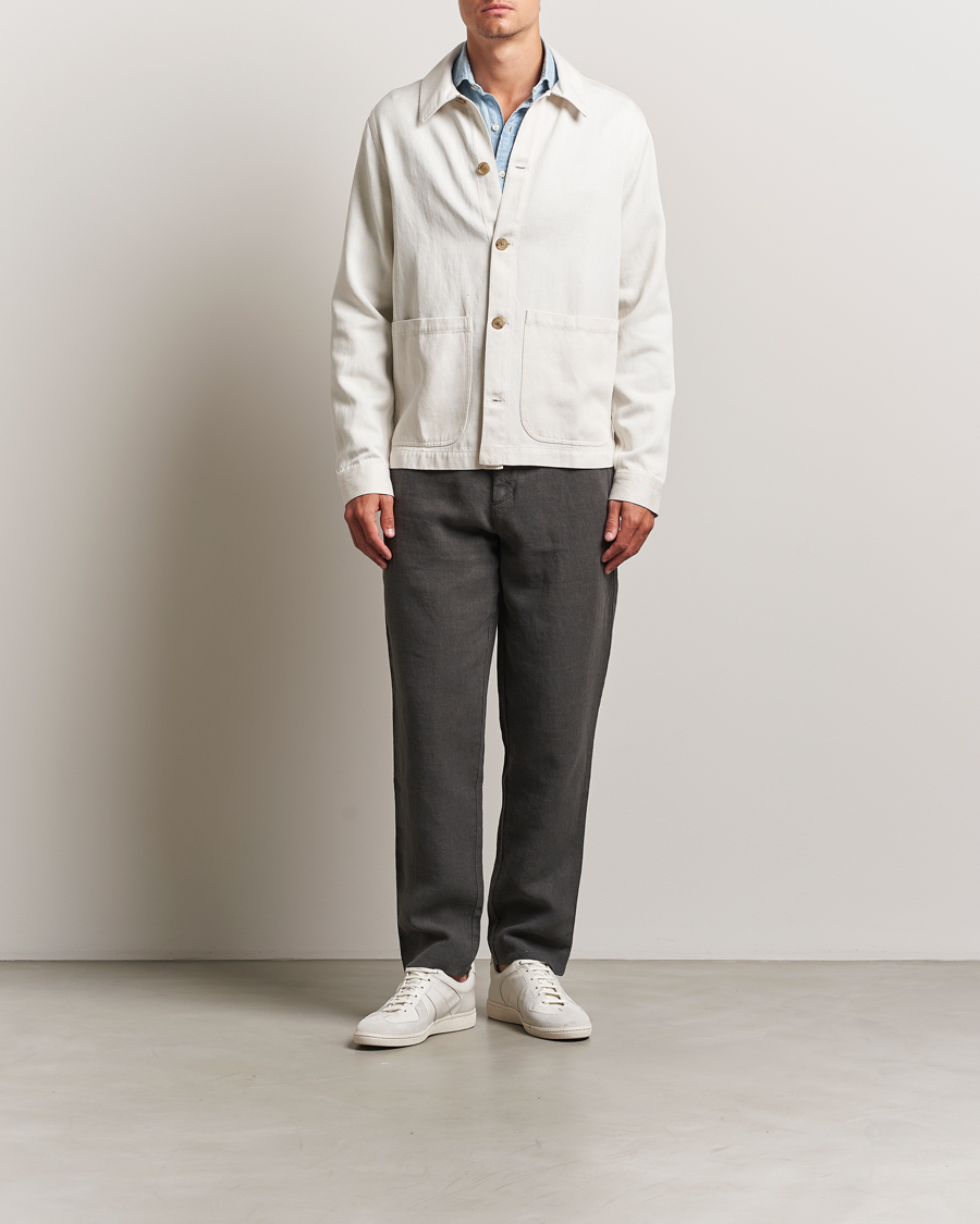 Heren | Jassen | A Day's March | Imola Hemp Overshirt Ecru
