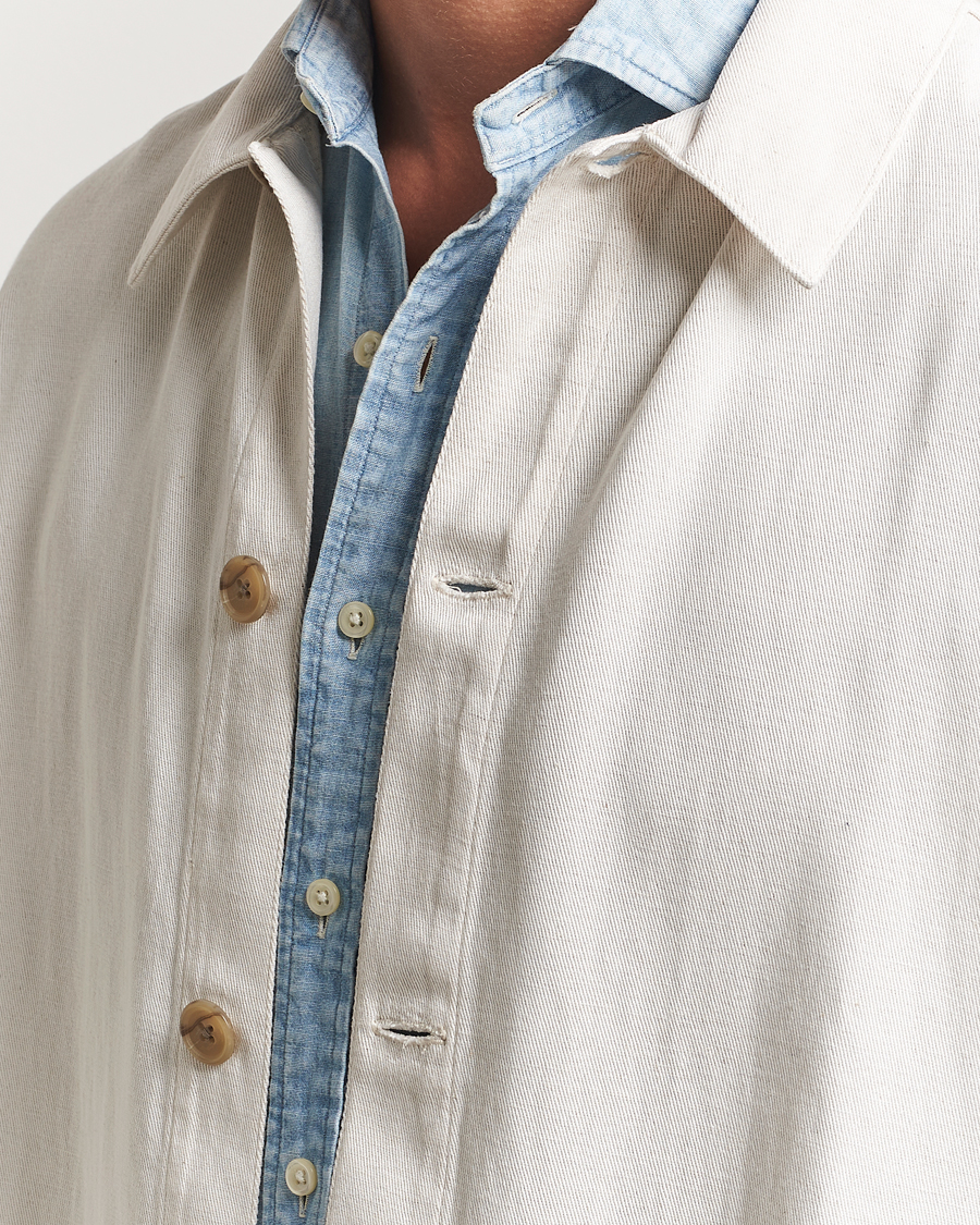 Heren | Jassen | A Day's March | Imola Hemp Overshirt Ecru
