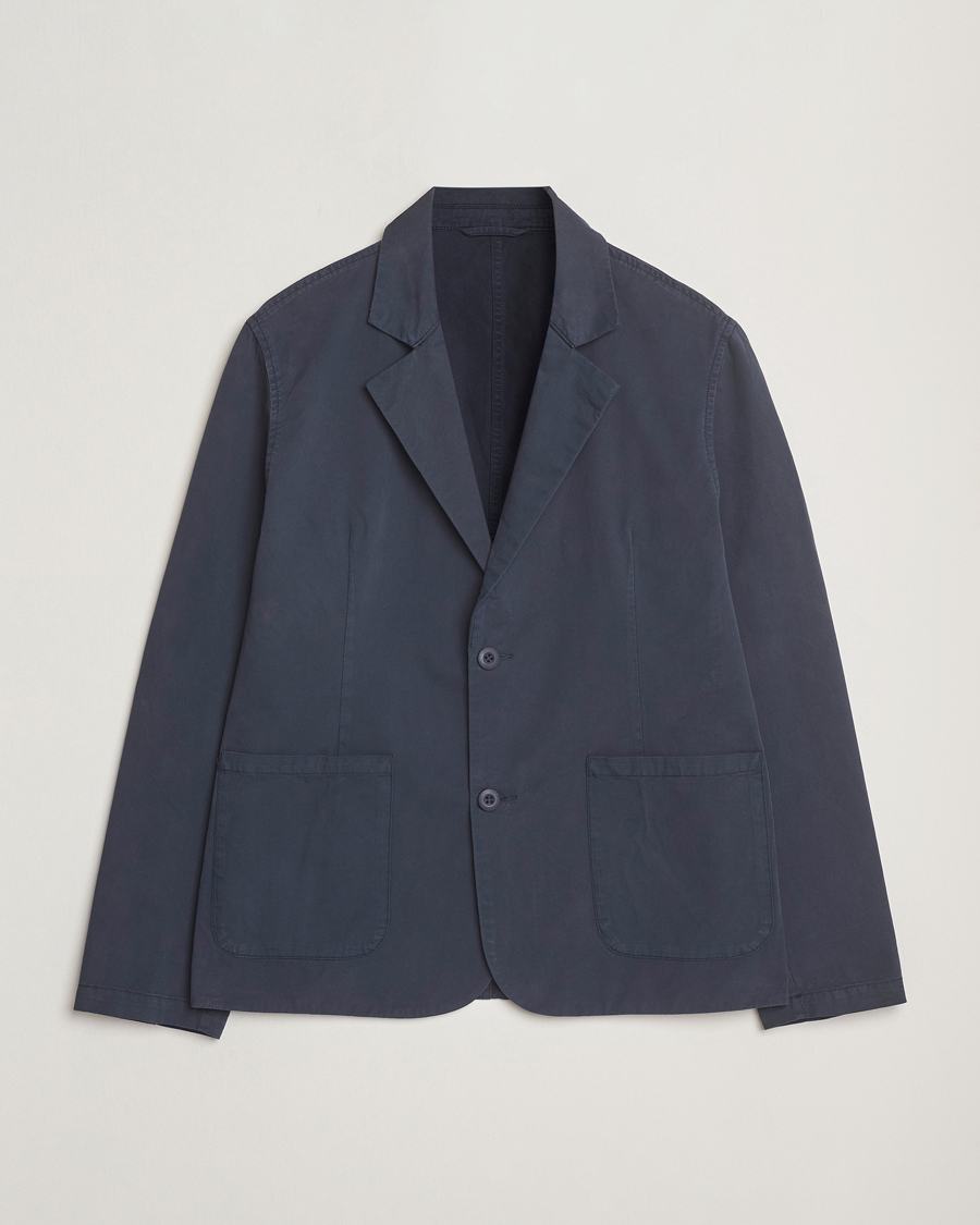 Heren | Blazers | A Day's March | Mace Unconstructed Blazer Navy