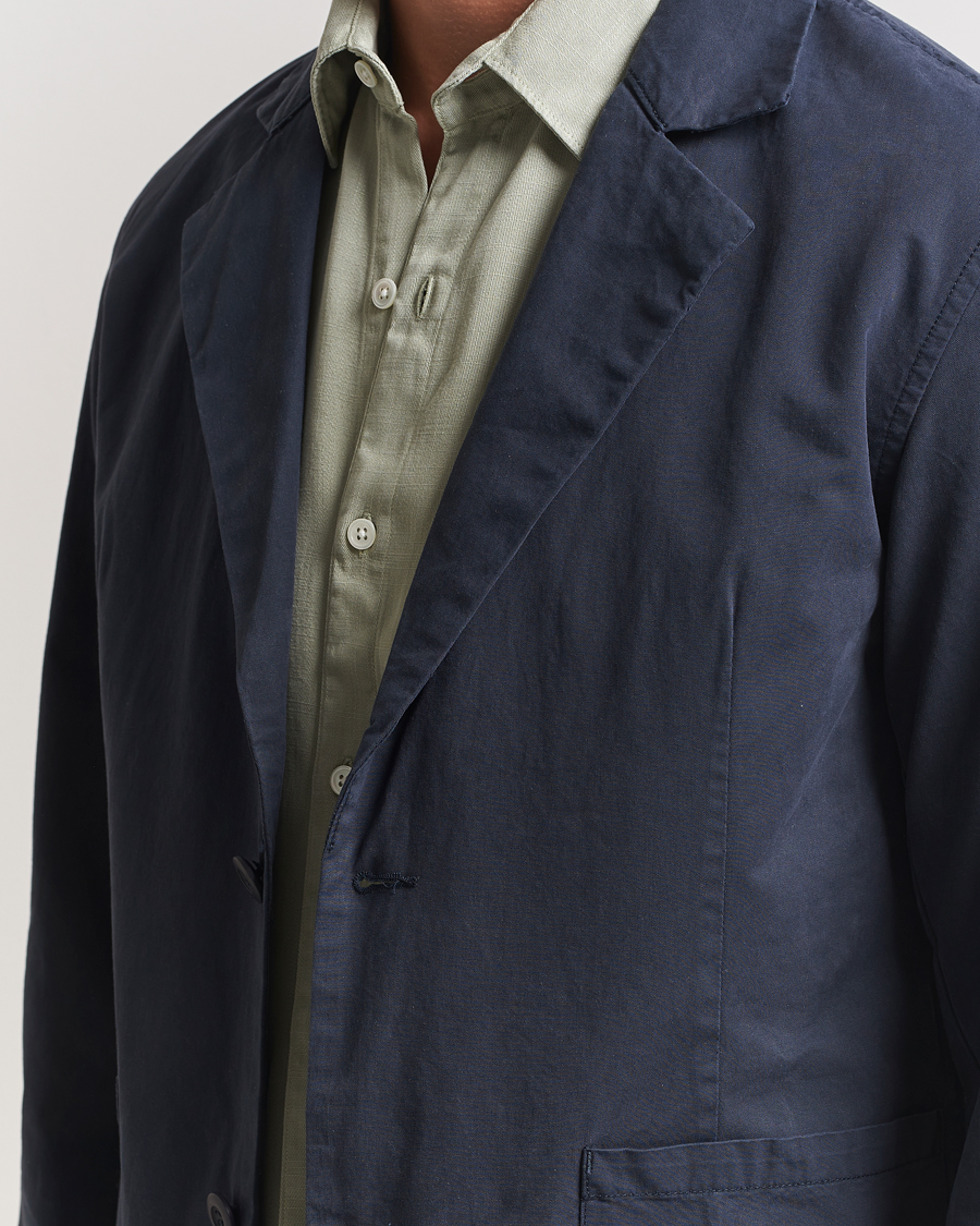 Heren | Blazers | A Day's March | Mace Unconstructed Blazer Navy