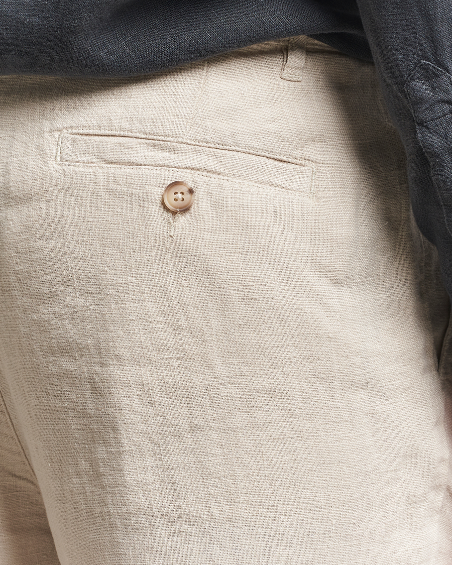 Heren | Broeken | A Day's March | Madu Linen Trousers Oyster