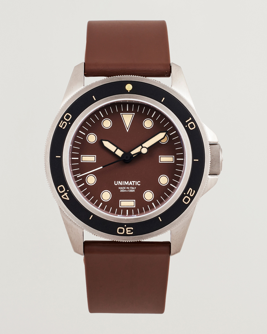 Heren | UNIMATIC U1 Heritage Diver Dark Brown | UNIMATIC | U1 Heritage Diver Dark Brown