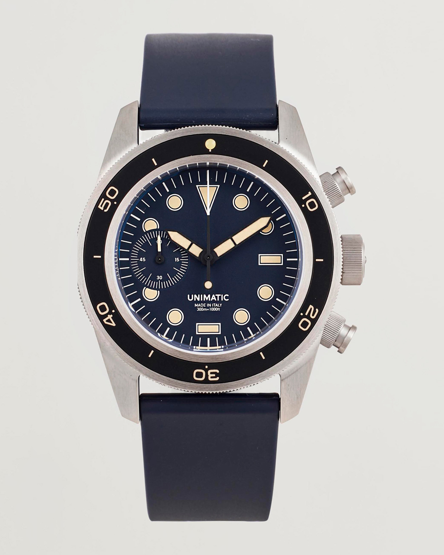 Heren | UNIMATIC U3 Heritage Chronograph Diver Blue | UNIMATIC | U3 Heritage Chronograph Diver Blue