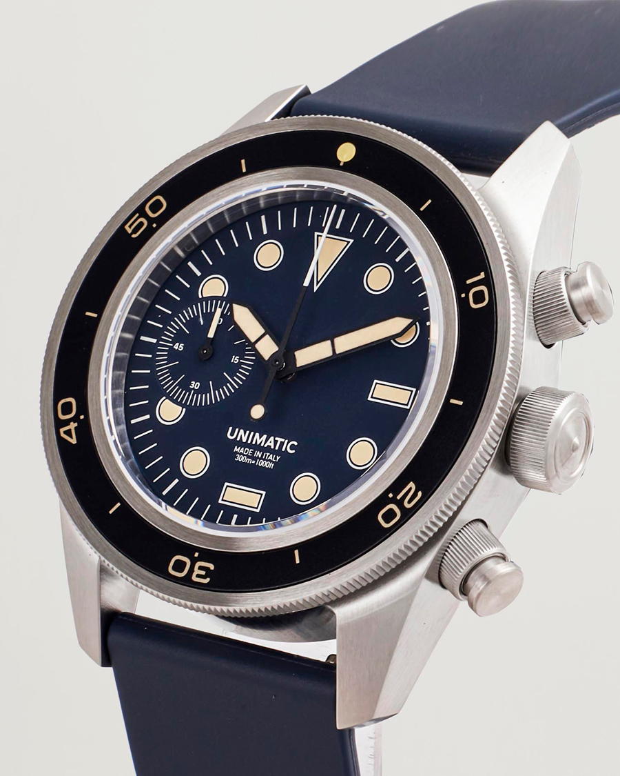 Heren | UNIMATIC U3 Heritage Chronograph Diver Blue | UNIMATIC | U3 Heritage Chronograph Diver Blue