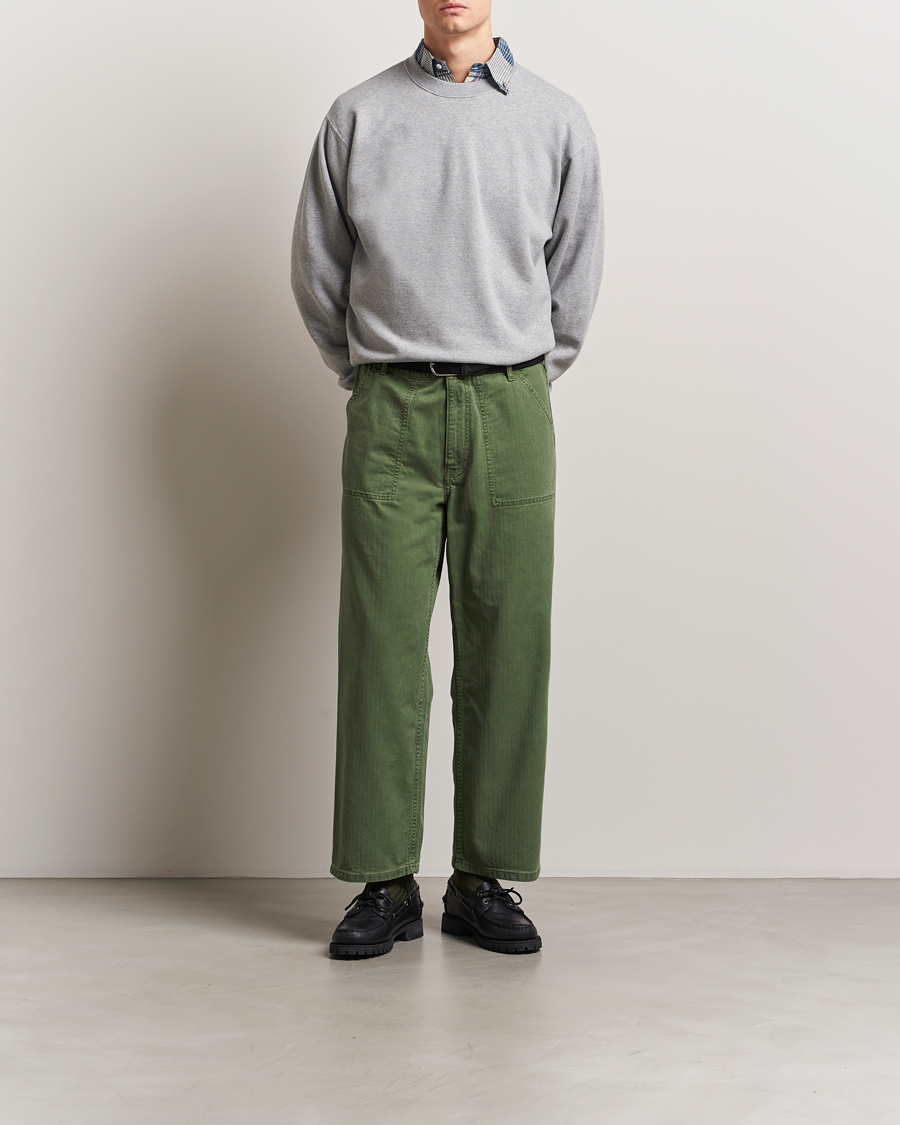 Heren | Truien | BEAMS PLUS | Made In Japan Cotton Sweatshirt Grey