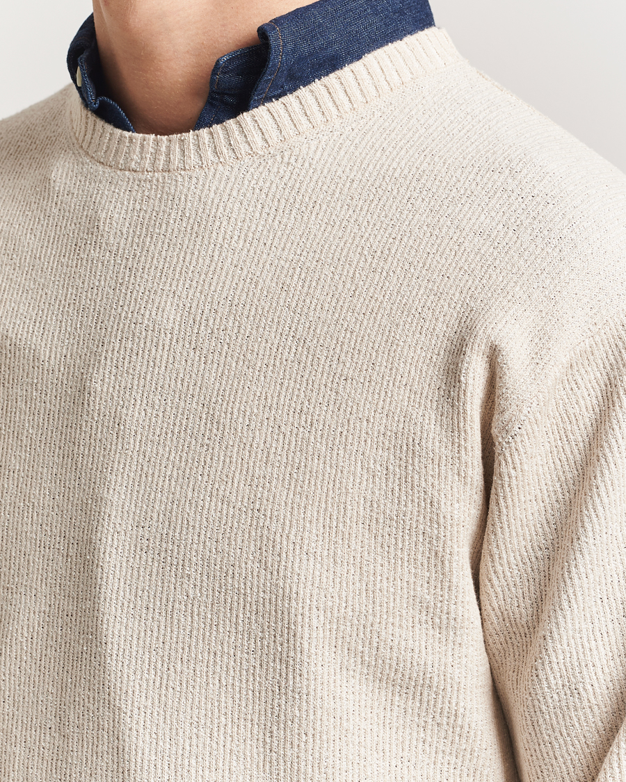 Heren | Truien | BEAMS PLUS | Cotton Rib Crewneck Beige