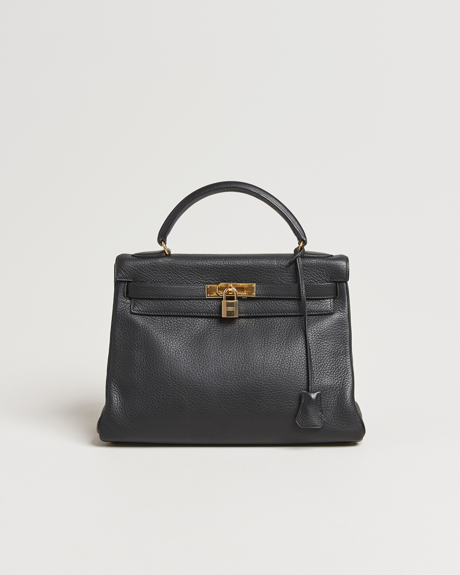 Heren | Pre-Owned & Vintage Bags | Hermès Pre-Owned | Kelly 32 Handbag Taurillon Leather Black